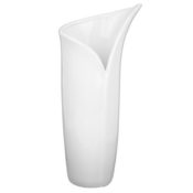 Moderne Tischvase Blumenvase in weiß aus Keramik | Maße der Vase 30 x 14 x 10 cm | Handarbeit - Unikat