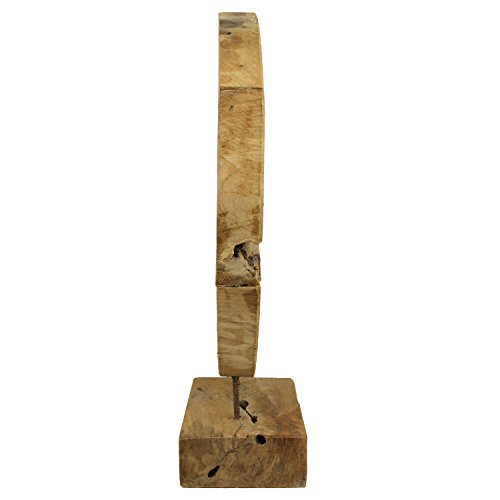 Teak Abstrakte Skulptur Teakholz massiv Dekofigur Wurzel Handgeschnitzt - Jede Holzskulptur ein Unikat1