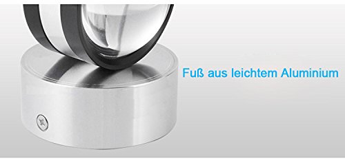 MVPower® 2W mini LED Wandlampe Wandleuchte Kugellampe Flurlampe modern design Lampe Leuchte Wand Warmweiß Kaltweiß Wandstrahler innen (2W Warmweiß)4