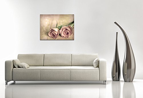 Landliebe - Premium Kunstdruck Wand-Bild - 100x75cm XXL Leinwand-Druck in deutscher Marken-Qualität - Leinwand-Bilder auf Holz-Keilrahmen als moderne Wohnzimmer Deko1