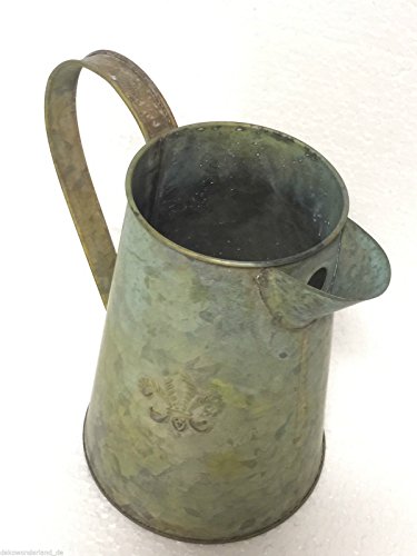 Kanne Metallkanne Zinkkrug Krug Zink Vase Dekokanne Metall ...