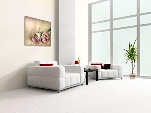 Landliebe - Premium Kunstdruck Wand-Bild - 100x75cm XXL Leinwand-Druck in deutscher Marken-Qualität - Leinwand-Bilder auf Holz-Keilrahmen als moderne Wohnzimmer Deko2