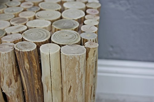 elbmöbel Hocker in braun aus Holz eckig (Würfel)3