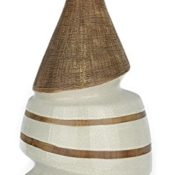 XL Elegante Vase - Ausgefallenes Design / Hochwertiges Keramik / 45 x 17 x 17 cm / 100% Wasserdicht
