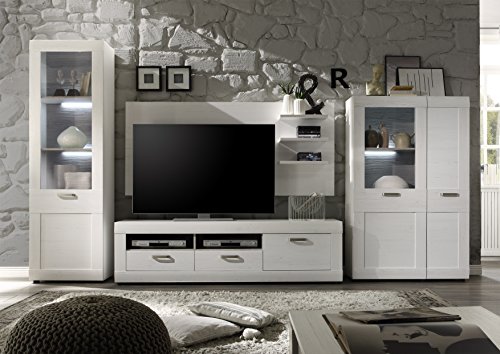 Wohnzimmerschrank Landhausstil weiss