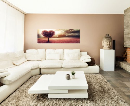 120x40cm Bild auf Leinwand und Keilrahmen fertig zum aufhängen moderne Wandbilder Bilder Bild Kunst Kunstdruck Deko für Wohnzimmer, Schlafzimmer, Büro u.v.m.1