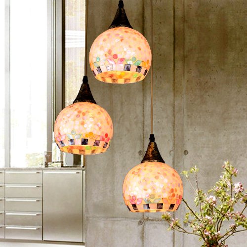 Pastoral Shell Kronleuchter Bar-Restaurant minimalistisch modernen Wohnzimmer-Lampe Beleuchtung Lampen Schlafzimmer