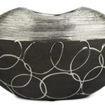 Design Vase schwarz / Stil - Modern / Keramik / Handmade / 18 x 12 x 8 cm