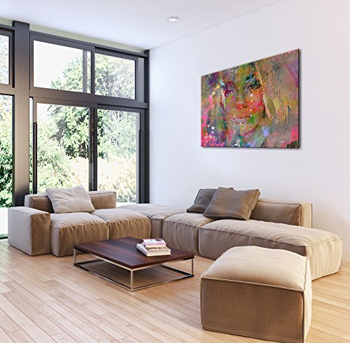 Thoughtful Girl - Premium Kunstdruck Wand-Bild - 100x75cm XXL Leinwand-Druck in deutscher Marken-Qualität - Leinwand-Bilder auf Holz-Keilrahmen als moderne Wohnzimmer-Deko2