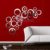 Moderne Kreis Spiegel 3D Spiegel Wandtattoo Wanddeko Wanddekoration Zimmer Aufkleber Spiegeleffekt mit Wischtuch aus Mikrofaser (rund, silber)7