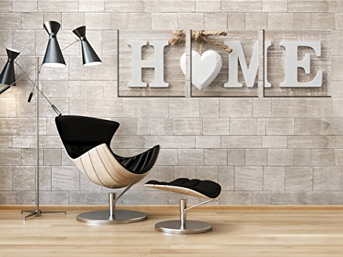 XXL 3er Kunstdruck Home Leinwand Wall Art Plakat Druck je 40 x 40 cm1