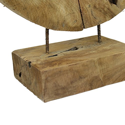 Teak Abstrakte Skulptur Teakholz massiv Dekofigur Wurzel Handgeschnitzt - Jede Holzskulptur ein Unikat3