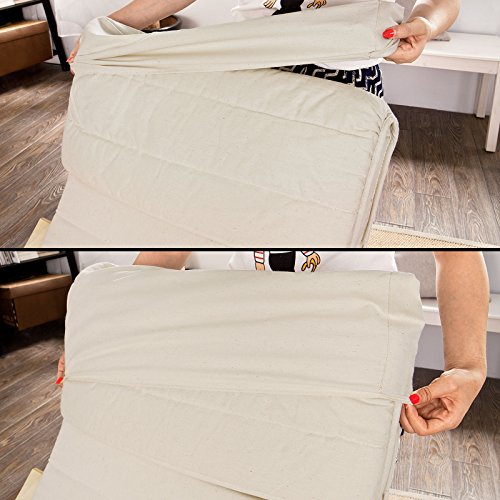 SoBuy® Neu-Schaukelstuhl (verstellbares Fussteil),Relaxstuhl,Relaxsessel mit Tasche, FST16-W2