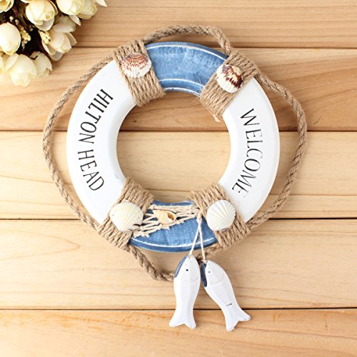 UniqueBella Luxus Blau und Weiß Maritime Rettungsring Welcome on Board Schwimmring UniqueBella Luxus Blau und Weiß Maritime Rettungsring Welcome on Board Schwimmring1