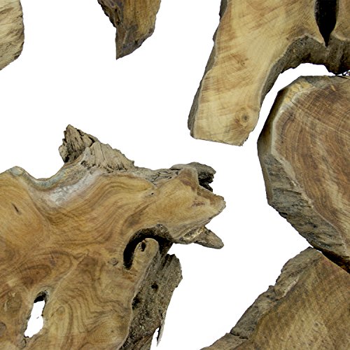 Teak Abstrakte Skulptur Teakholz massiv Dekofigur Wurzel Handgeschnitzt - Jede Holzskulptur ein Unikat4