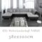 Wohnlandschaft, Couchgarnitur XXL Sofa, U-Form, schwarz/grau, Ottomane rechts