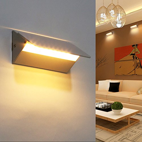 amzdeal Wandlampe Wandleuchte 10 LED Dimmer Lampe 4W Warmweiß