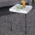 Invicta Interior Ciano Design Beistelltisch Tablett-Tisch weiß chrom 40 x 40 cm6