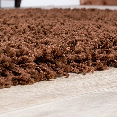 Shaggy Teppich Hochflor Langflor Teppiche Wohnzimmer Preishammer versch. Farben, Farbe:braun;Größe:160x220 cm1