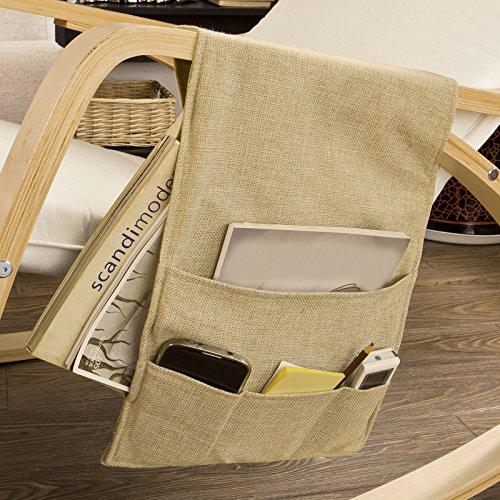 SoBuy® Neu-Schaukelstuhl (verstellbares Fussteil),Relaxstuhl,Relaxsessel mit Tasche, FST16-W3