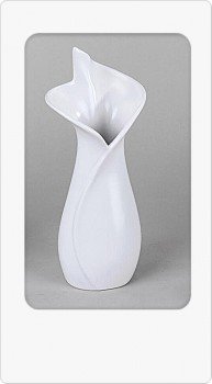 Moderne Blumenvase aus Mattglas