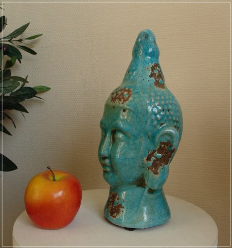 Buddha Kopf aus Terrakotta