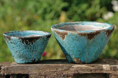 Pflanztopf 2er-Set aus Terrakotta
