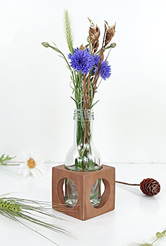 Tischvase abstrakt Holz
