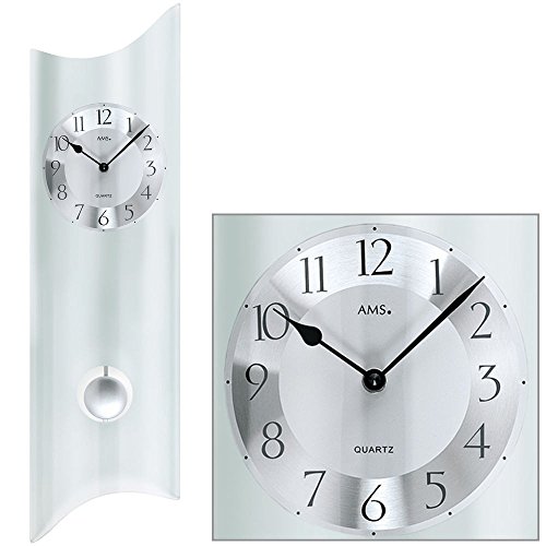 Moderne Pendeluhr satiniert