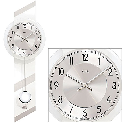 Quarz Pendelwanduhr modern