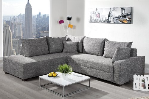 Design Ecksofa Strukturstoff