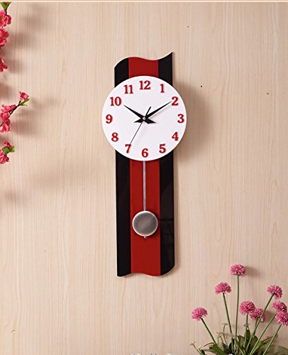 Handgemachte Pendeluhr rot