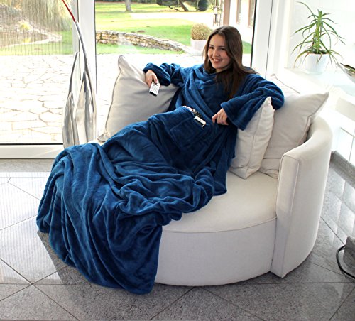 Flauschige Decke mit Ärmeln