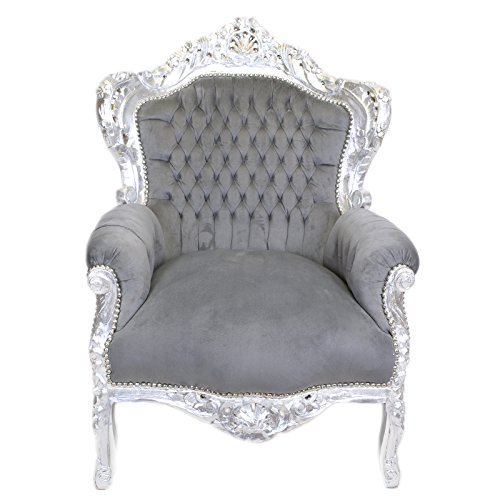 eleganter Stuhl silber